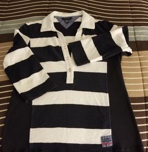 Tommy Hilfiger-Blue/White 3/4 Quarter Sleeves